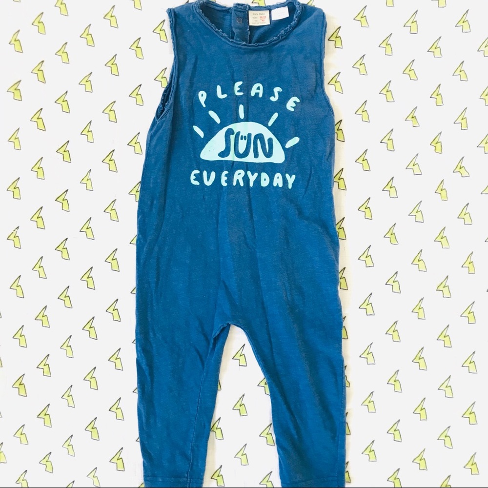 Zara boys sleeveless jumpsuit